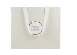 Recyclable White Paper Carrier Bags Strong Bearing Capacity Any Logo Available