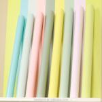 Vinyl Wallpapers 3D Texture Korean Design Mildew Proof Solid Color PVC Adhesive