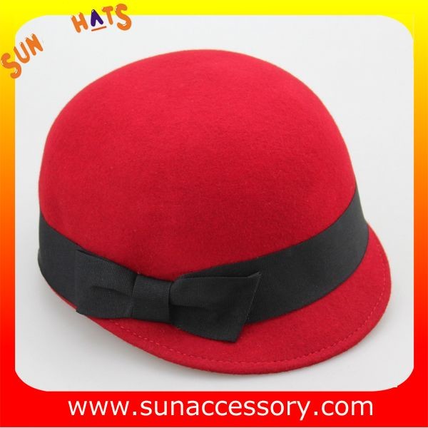 Fashion 100% Australia wool felt ladies jockey cap ,Womens jockey cap