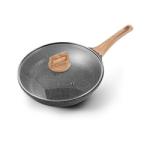 High Quality Cookware Cooking Pot Maifan Stone Flat Bottom Frypan Non Stick