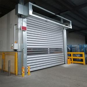 Quality Outside Rolling Back Sectional Industrial Security Door High Speed wholesale