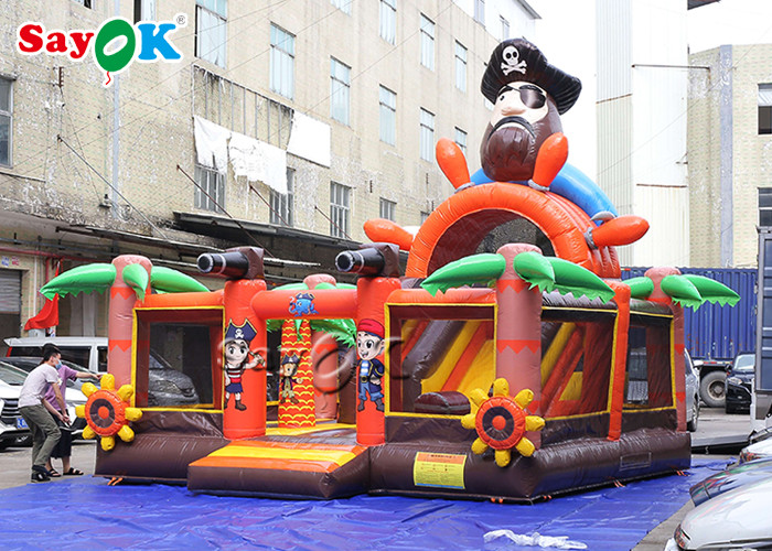 Airtight Outdoor Pirate Jumping Castle Inflatable Bouncer For Children