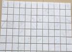 Square Carrara White Marble Mosaic Wall Tiles For Home Decoration