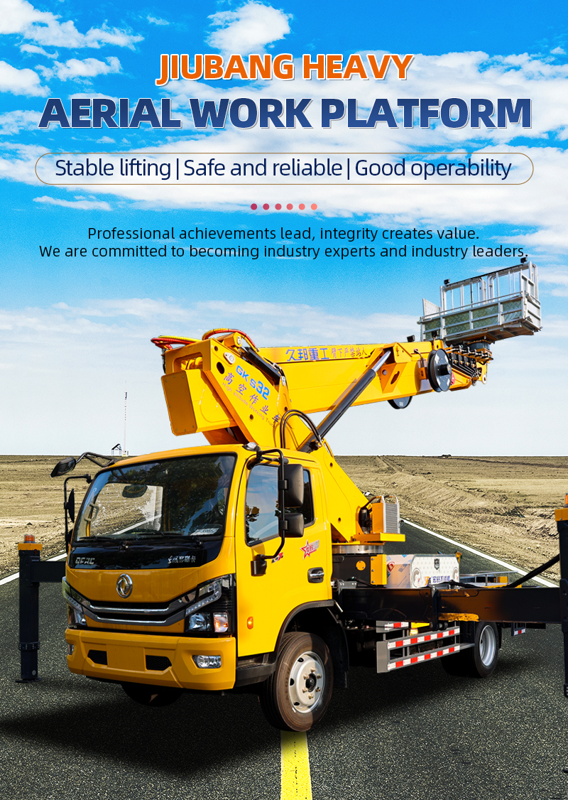 DONGFENG 153HP Telescopic Boom Lift Truck 32m Hydraulic Man Lift Truck in Stock