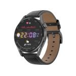 Brown Leather Strap Business Movement Smartwatch RTL8762DK 320x240