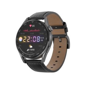 Quality Brown Leather Strap Business Movement Smartwatch RTL8762DK 320x240 wholesale