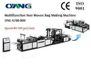 Quality Eco Recycled Automatic Non Woven Bag Making Machine , Carry Bags Manufacturing Machines wholesale