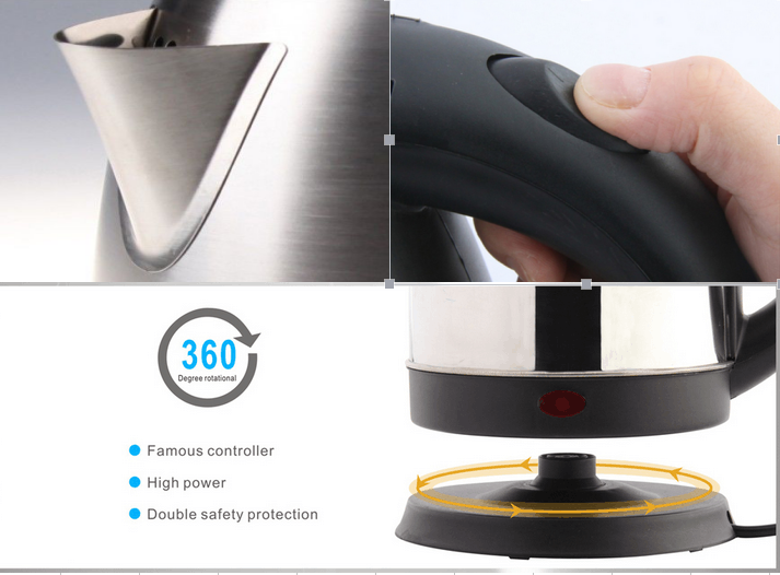 Instant Boiling Metal Electric Tea Kettle Energy Saving Water Heater Kettle