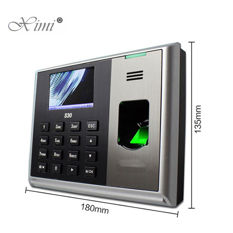 ZKteco S30 Biometric Fingerprint Time Attendance Linux TCP/IP Employee Attendance Time Clock System