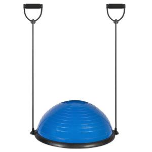 Quality Diameter 58cm Half Blue PVC Yoga Ball Explosion Proof Thickened wholesale