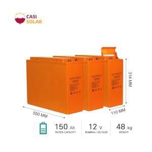Quality Long Service Life 110mm High Temp Battery 12v 150ah Deep Cycle Battery wholesale
