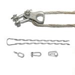 Overhead Steel Pre-Twisted Cable with Aluminum Fiber Optic Anchor Tension Wire