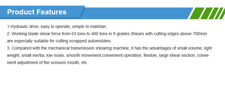 200T Scrap Shearing Machine Recycle Scrap Metal Hydraulic Alligator Shear