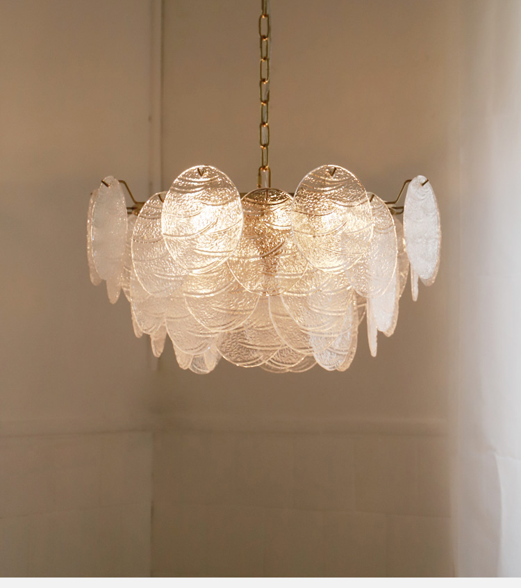 Modern Frosted Diamond Glass Chandelier Luxury Lustre Lighting（WH-CY-251）