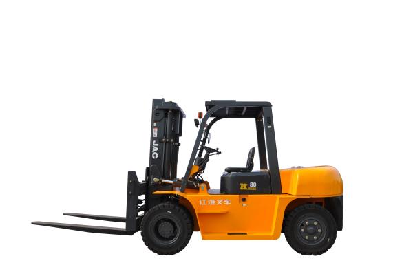 Large Capacity 7 Ton JAC Diesel Forklift Truck Small Turning Radius CE