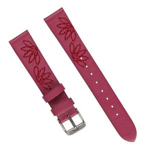 Quality Retro Women Leather Watch Strap , 24mm Embroidered Watch Band wholesale