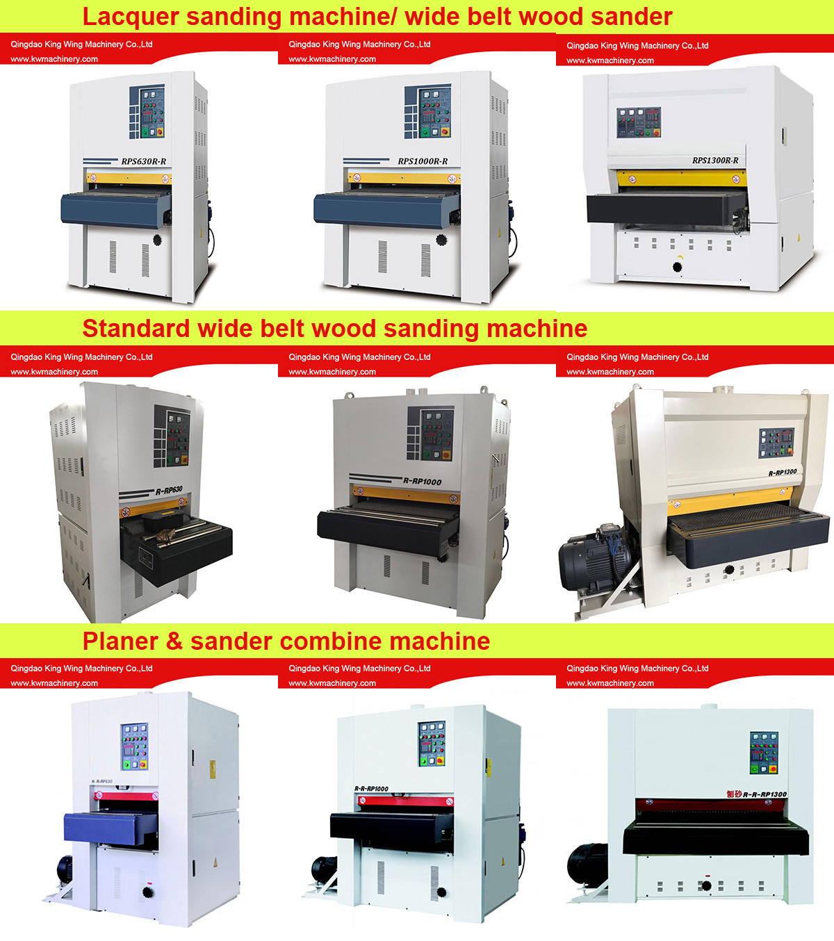 RPS1000-R-R wide belt sander lacquer sanding machine for UV line