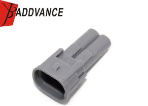 Quality Gray 2 Pin Male Connector / Automotive Waterproof Electrical Connectors For Nippon Denso wholesale