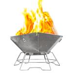2KG Portable Garden Fire Bowl Large Wood Burning Fireplace for Backyard Bonfire