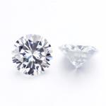 Round Shape Design 18k Gold Lab-Grown Diamond Pendant White Diamond Jewelry For