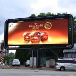 ROHS Outdoor Waterproof LED Advertising Screen Display P3.076