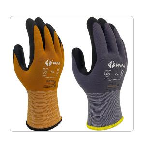 Quality Anti Dust Puncture Resistant Microfoam 15 Gauge Seamless Nylon Nitrile Gloves wholesale