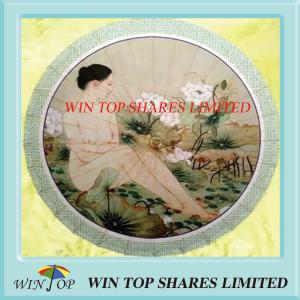 Quality China nude lady oil paper art parasol wholesale