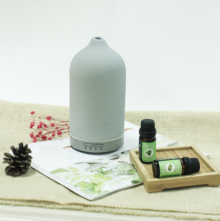 Homefish Ceramic Ultrasonic Aroma Diffuser With Led Light Essential Oil Perfume Diffuse Geurverspreider Diffuseur de per