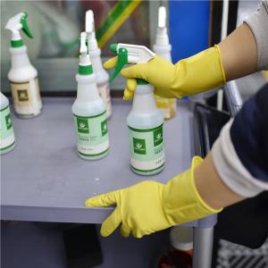 Quality Anti Chemicals Long Sleeve Rubber Gloves Unlined Abrasion Resistance wholesale