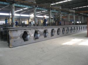 Quality Fabricated Welded Heavy Structural Steel Construction Materials Prime Hot Rolled Honey Comb Roof H Beams wholesale