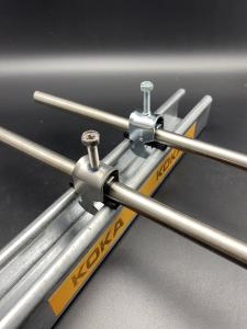 China 1-3/4'' Stainless Steel Cable Clamp for C Rail on sale