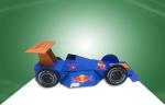 Paper Cardboard Point Of Sale Display Stands Display Models for RED BULL Racing