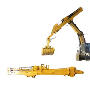 Quality 0.4-2.5cbm Excavator Attachment Hydraulic Telescopic Arm With Clamshell Grab wholesale