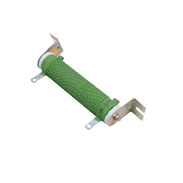 Cheap High Power Ribbon Ceramic Tube Resistor Wirewound Green 0.1~2KΩ 50W for sale