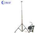 Foot Pump Telescopic Mast Pole 3.5 Meter Tripod Light Tower For LED Lighting