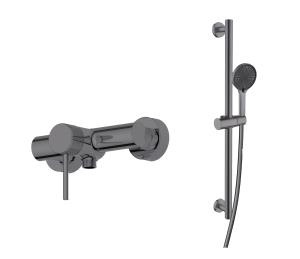 Quality Wall Mounted Single Lever Bath Mixer Tap With Shower wholesale