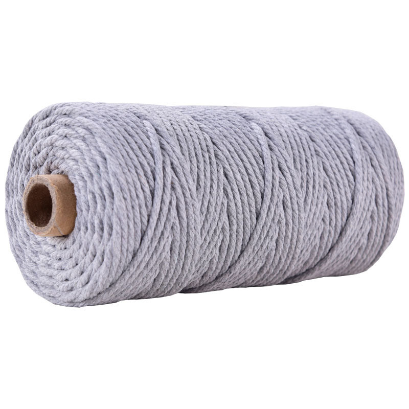 Green 3 Strand Twisted Nylon Rope 3mm Macrame Braided Cotton Rope