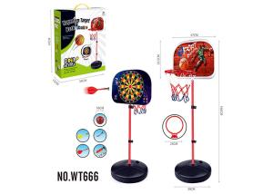 Quality Portable 2 In 1 Magnetic Dart And Little Tikes Adjustable Basketball Hoop wholesale