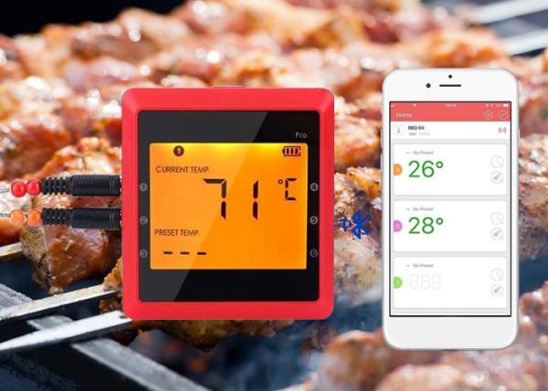 High Accuracy Bluetooth BBQ Thermometer Food Safety Thermometer With Magnet