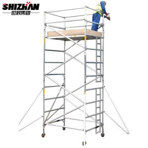 Quality H FRAME Construction Site Lightweight Aluminum Scaffolding With Clamps wholesale
