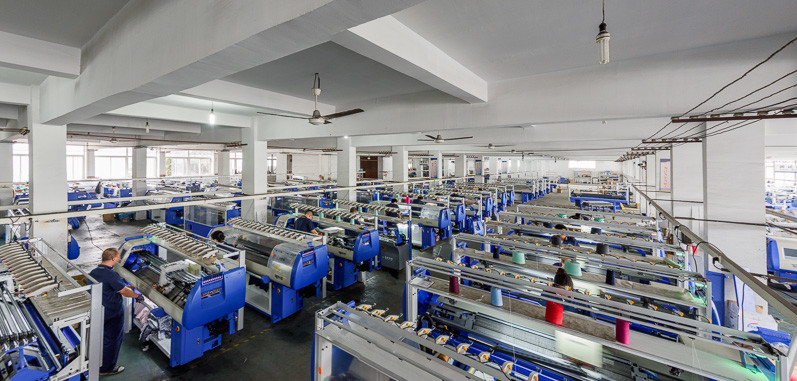 Flat Bed Three System 14G Sweater Knitting Machine