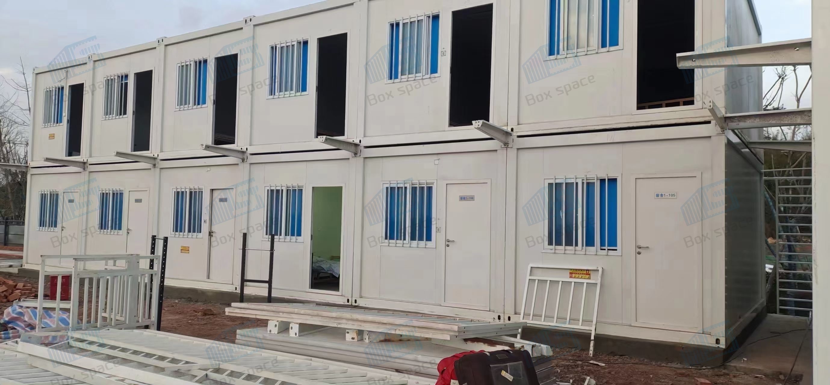 BOX SPACE Flat Pack Modular Modified Living Prefab Houses Custom 40ft Prefab Shipping Container Hotel Modular House