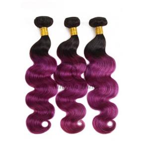 Quality #T1B/Purple Body Wave Remy Human Hair Bundles Sew In Weave Bundles Brazilian Bundle Deals wholesale