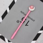 Stationery Supplies Plastic Cartoon 0.38mm Beautiful Black Gel Pen for Office