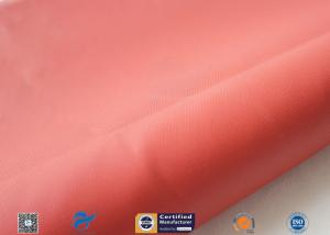 Quality Red 0.45mm 580g Silicone Coated Fiberglass Fabric For Thermal Insulation Jacket wholesale