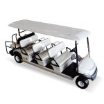 8 Seats Electric Golf Cart 13.7mph Speed Standing Postion of Tail Caddie