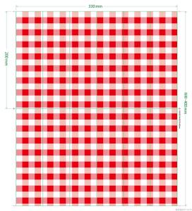 Quality 3ply Red And White Gingham Paper Napkins , 25x25cm Paper Beverage Napkins wholesale