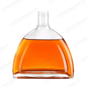 Quality Rubber Stopper Sealing Type 500ml Glass Wine Bottle for Vodka Brandy Gin Spirit wholesale