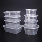 Square Round Food Packaging Containers 450ml 500ml Disposable Food Packaging