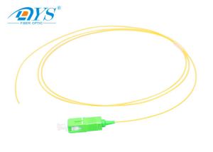 Quality SC APC G657A1 Fiber Optic Patch Cord 0.9mm Fiber Optics Pigtail 1 Meter wholesale